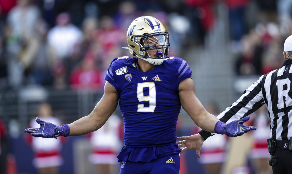 7. Joe Tryon (Jr., Washington, 6-5, 259)